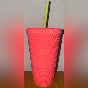Starbucks Bright Pink Tumbler